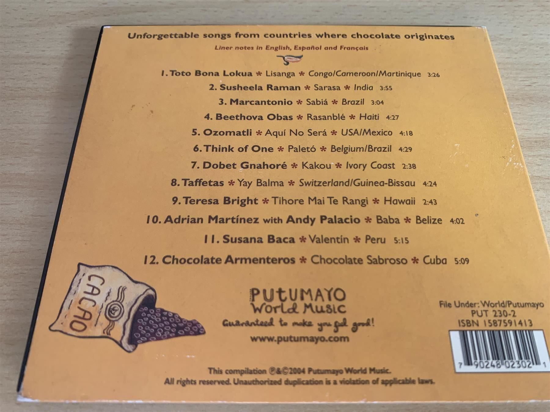 CDs: Music From The Chocolate Lands – Gebraucht aus Rikon im Tösstal von Alpenmutz 1