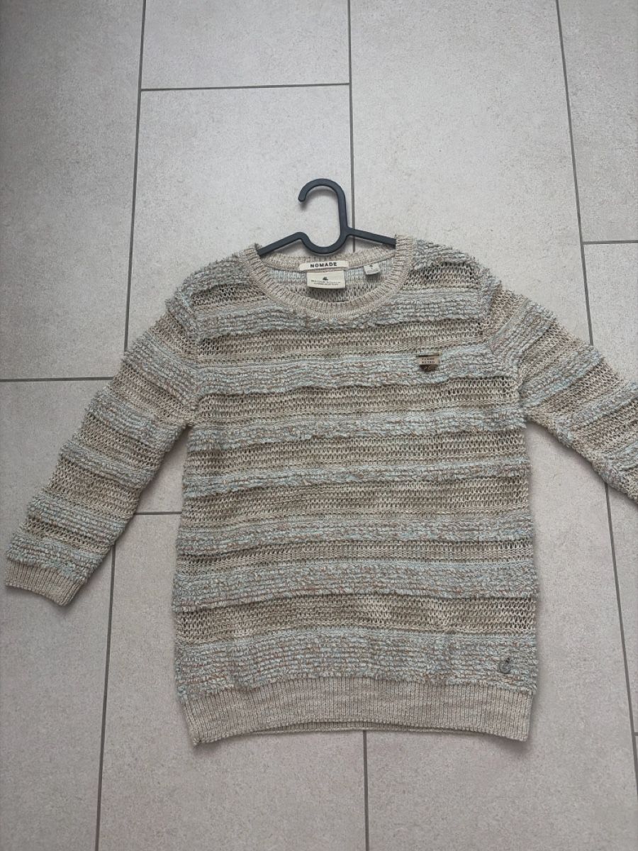 Maison Scotch Pulls & Sweat-shirts: Maison Scotch Nomade Feinstrick Top Gr. S Beige/Türkis mit E – Neuf (Voir description) à Wallisellen par Lan_82sz 6