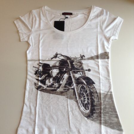 Cooles Motorrad T-Shirt mit Skull Motiv Grösse S und L
