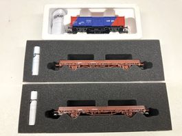 Roco 66779-47830= Set 3 Güterwagen SBB - cargo rot-blau