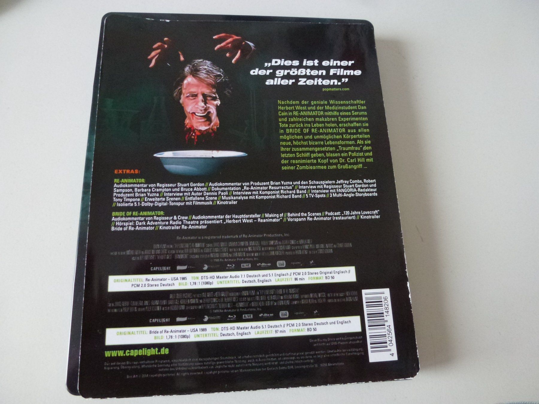 Tutti i DVDs: Re-Animator 1 + 2 (Steelbook) – Nuovo (secondo la descrizione) da Bern venduto da Frebo 1