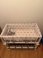 Beistellbett / Kinderbett mit Sternenmuster, Top Zustand!