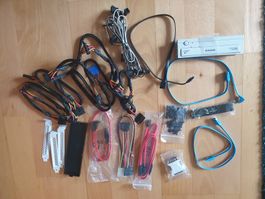 PC Zubehör Konvolut – SATA Kabel, Netzteilkabel, Blu-ray/DVD
