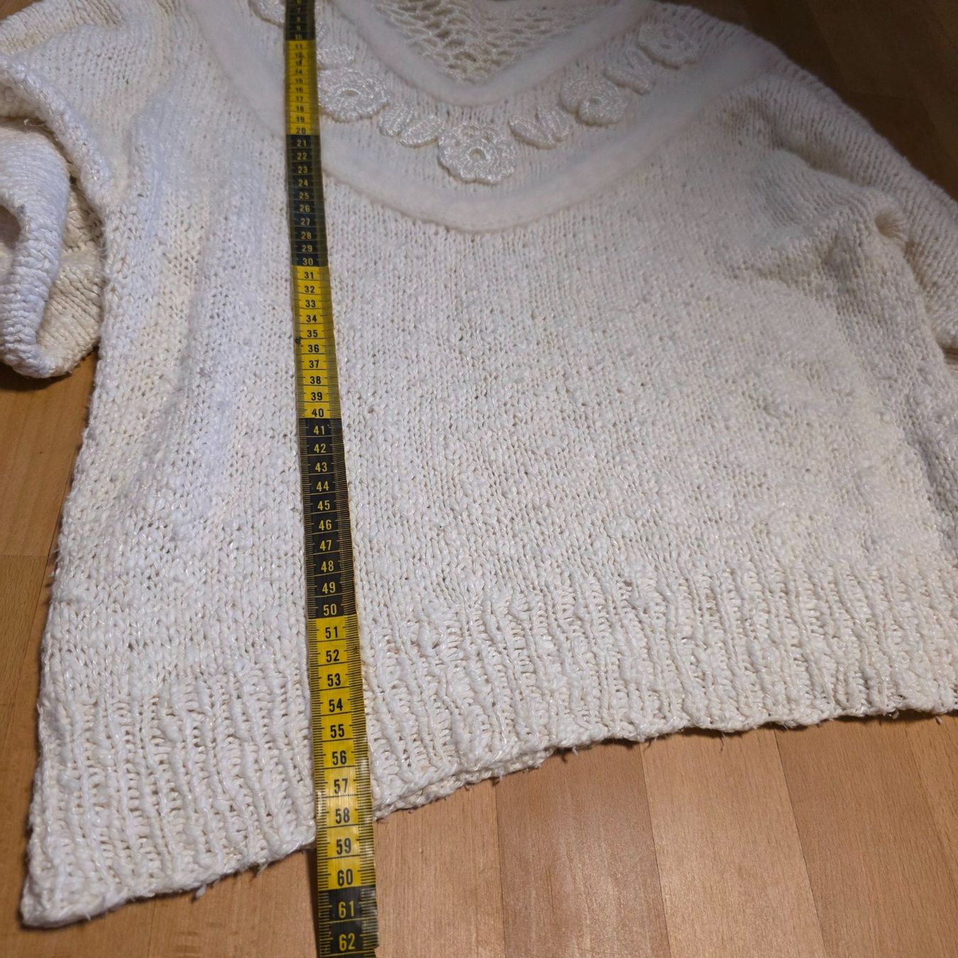 Pullover & Sweatshirts: Vintage Pullover Creme Statement Unikat S/M – Gebraucht aus Wald ZH von CapLux 6