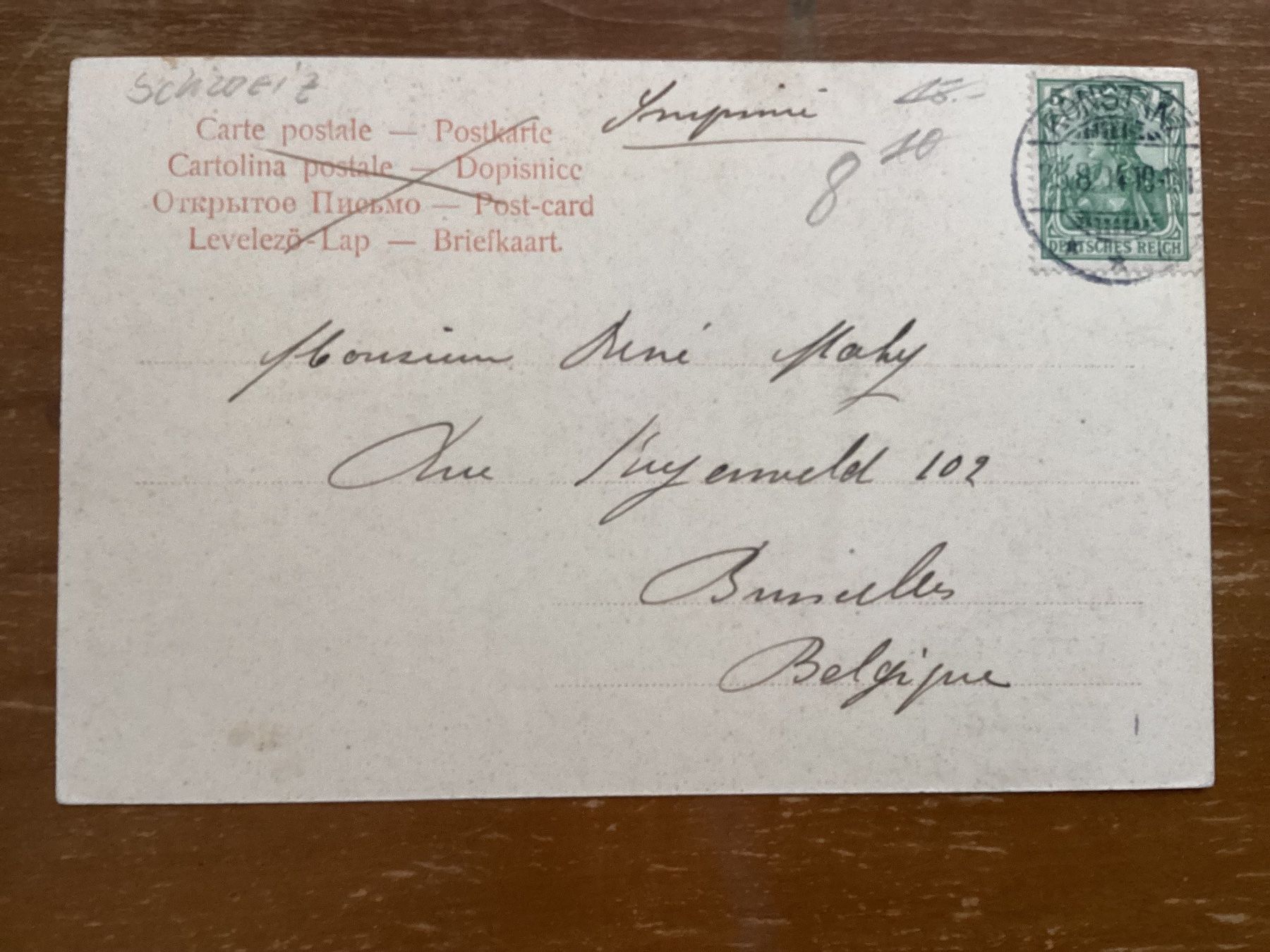 Cartoline postali: AK Gottlieben 1910 – Usato da Zürich venduto da Tolima194 1