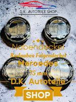 Mercedes AMG 75 mm Nabendeckel Nabenkappen Radnabendeckel