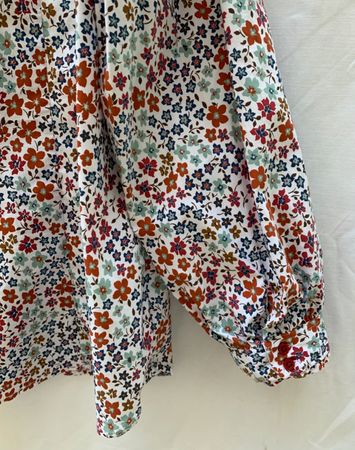 Magnifique chemisier à fleurs PAPRIKA 70%coton t.4=50 ou XL