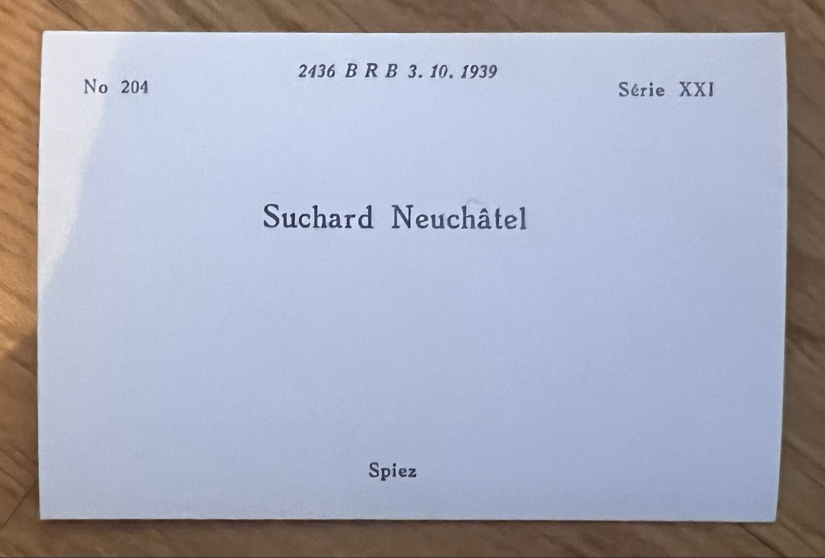 Ansichtskarten: Mini-Foto Spiez 1939 – Gebraucht aus Ostermundigen von airline-trolley 1