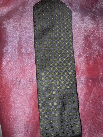 Elegante Krawatte CANDA grün/grau, Muster, Herrenmode