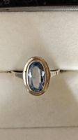 Bague vintage en argent avec topaze ! Style Art Déco !