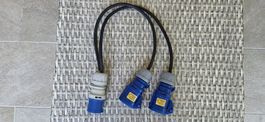 Adapterkabel CEE 16A auf 2x CEE 16A guter Zustand, neu