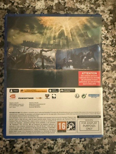 Bandai Giochi: ELDEN RING PS5 - WIE NEU ! – Nuovo (secondo la descrizione) da Wollerau venduto da NERO7000 3