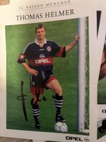 FC Bayern Thomas Helmer handsignierte Fotokarte 90er