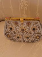 Antike Tasche (echte Halbedelsteine) Agra Indien 50 iger Ja.