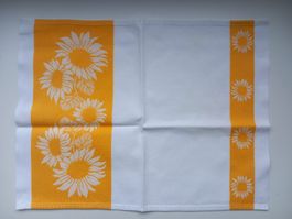 Sommerliche Tischset, Platzset mit Sonnenblumen, 4 Stk. neu!