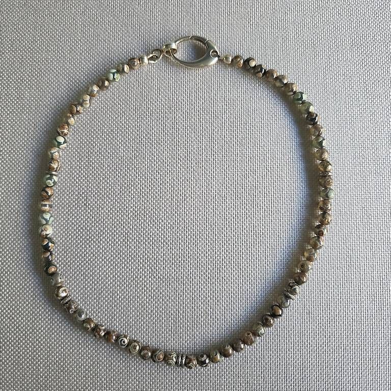 Ketten: Collier en véritable Agate Tibétain, envoi compris  – Gebraucht aus Orbe von Adaline.64 3