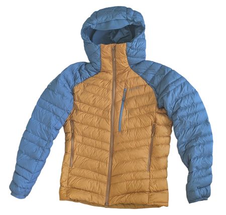 Simond Daunenjacke Alpinism Herren (Grösse S) – Ocker/Grau