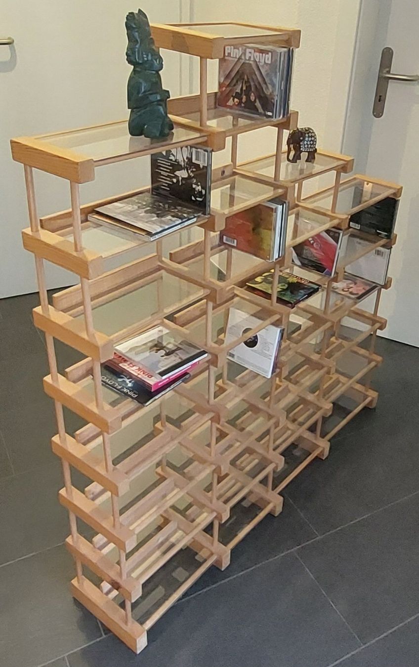 Scaffali: CD Regal Holz-Plexi, Einzelstück, Einzigartig, für ca.630CDs – Usato da Oberdiessbach venduto da gerbu01 5