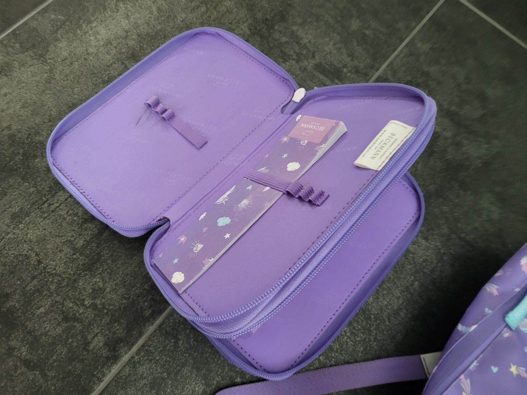 Borse & Zaini: Beckmann Schultasche Regenbogen Einhorn Mädchen lila gute... – Usato da Kirchberg BE venduto da Voidokilia 1
