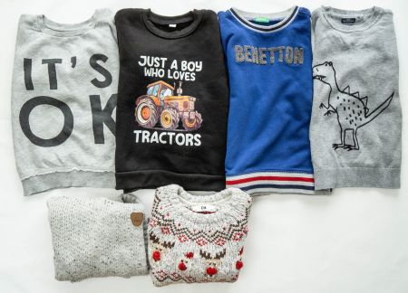 6x Pullover/Sweatshirts für Jungen, Gr. 104–110 / 4–5 Jahre