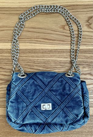 Stylische Jeans Handtasche mit Kette