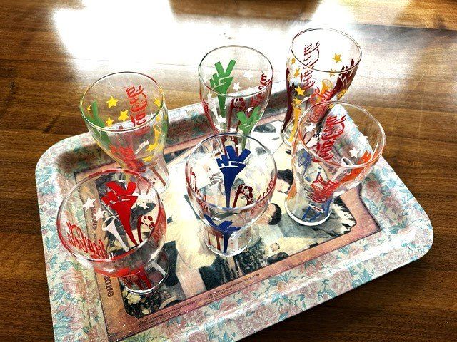 Coca-Cola Verres: +  CoLa GLäSeR auF SeRvieRtAbLett  + – D'occasion à Winkel par zeho 3