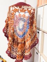 Coprispalle irregolare boho hippie mandala marrone mix