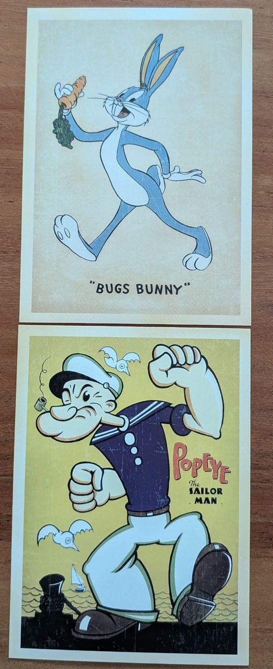 Cartoline postali: Retro Postkarten / Ansichtskarten A6 Popeye und Bugs Bunny – Nuovo (secondo la descrizione) da Zürich venduto da Milk-and-Chicken