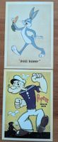 Retro Postkarten / Ansichtskarten A6 Popeye und Bugs Bunny