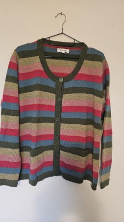 Tulchan Strickjacke, Gr. XL, bunt gestreift, top Zustand!