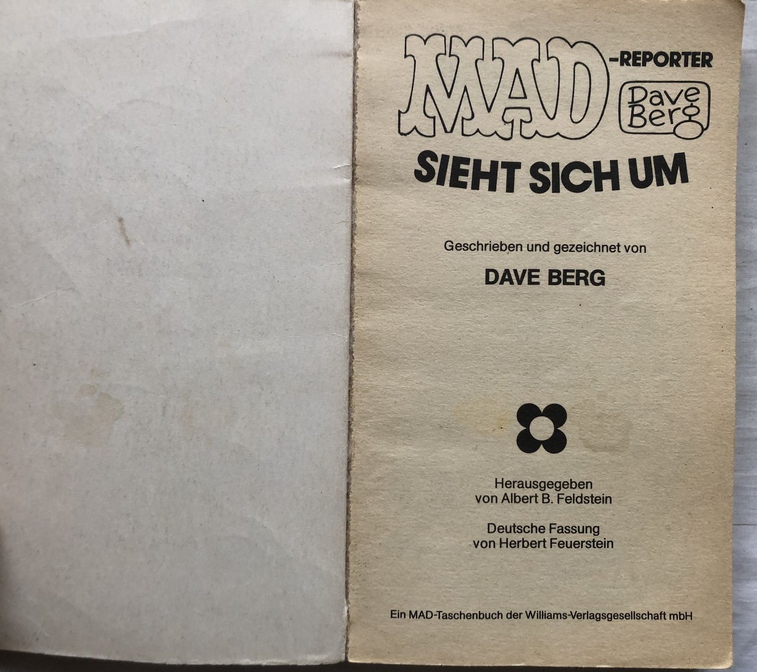 Fumetti: MAD - Taschenbuch - Nr.16 - Williams Verlag – Usato da Schaffhausen venduto da durruti 2