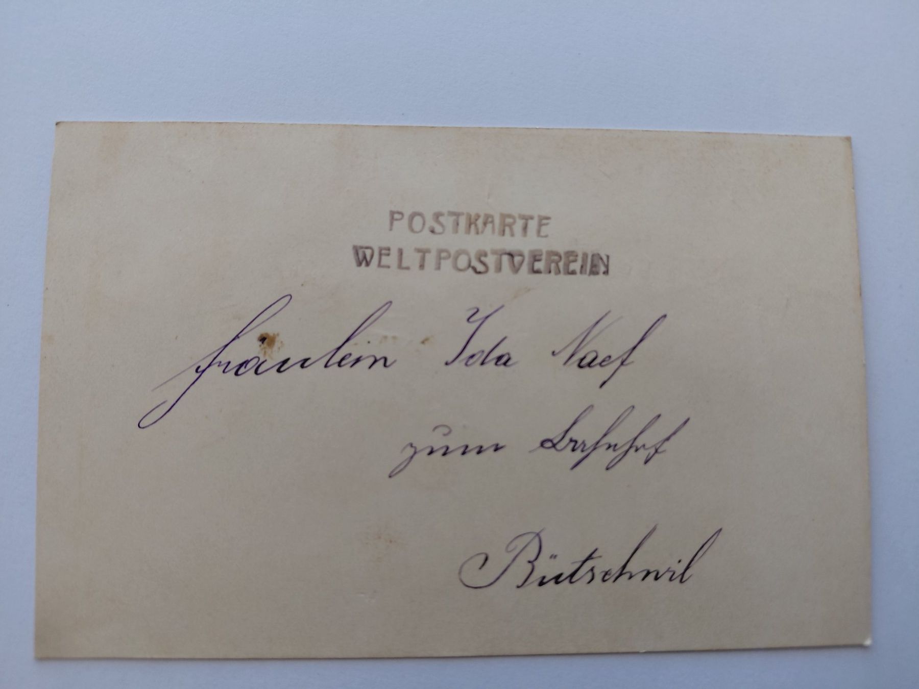 Cartoline postali: Alte Ansichtskarte Weltpostverein Stempel – Usato da Wattwil venduto da yburgler