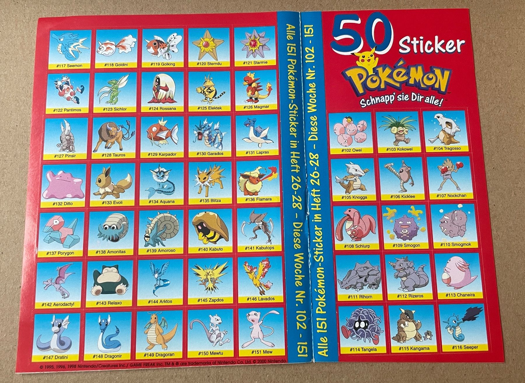 Sticker: 50 Pokémon Sticker – Nuovo e nell'imballaggio originale da Therwil venduto da rubininio