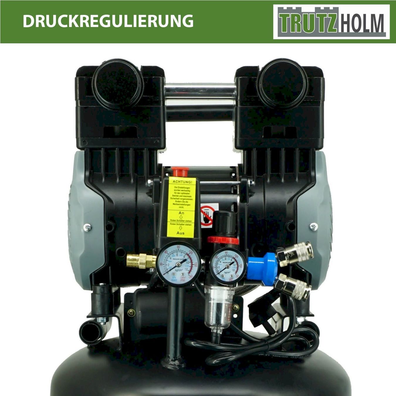 Kompressoren: Flüsterkompressor 1500W 50L 8bar 62dB – Neu und originalverpackt aus Bottighofen von zaap 3