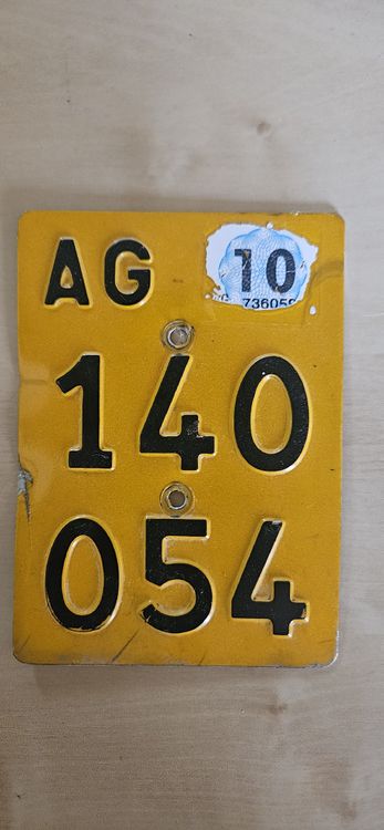 töffli Nummern Schild (Gebraucht) in Oeschgen für CHF 2 – mit Lieferung ...