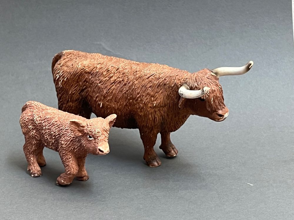 Manschettenknöpfe Zinn Mit Hochland-Kuh Motiv - Schottisches Geschenk Für Rinderbauern