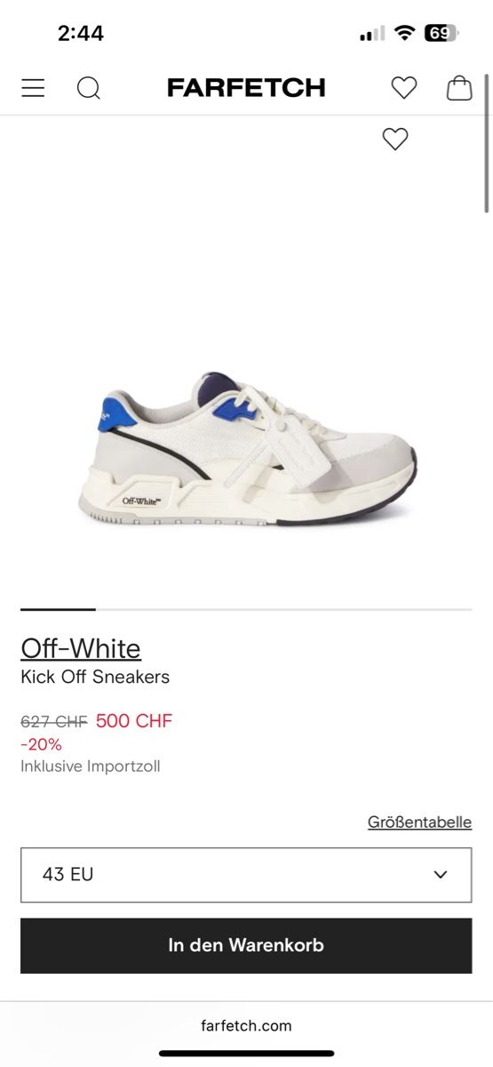 Off-White Herrenschuhe: Off White Kick-Off Sneakers (Size 43) – Neu (gemäss Beschreibung) aus Zürich von ThomasScheurer 4