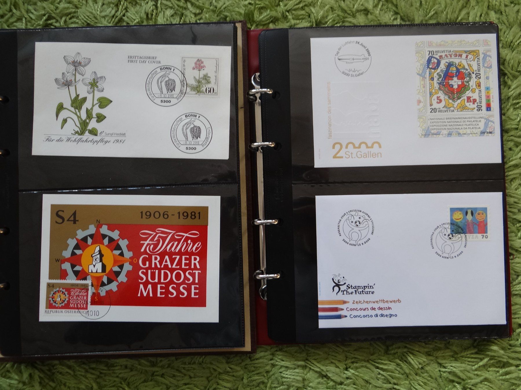 Tutti i francobolli: 2 interessante Briefalben ab CHF 1.-- – Usato da Kriens venduto da Na4 4