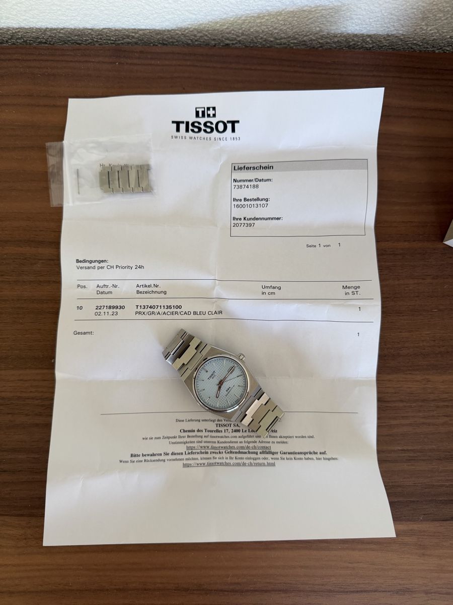Bracciali & Braccialetti: Tissot PRX 40mm eisblau – Usato da uznach venduto da Kevlor 5