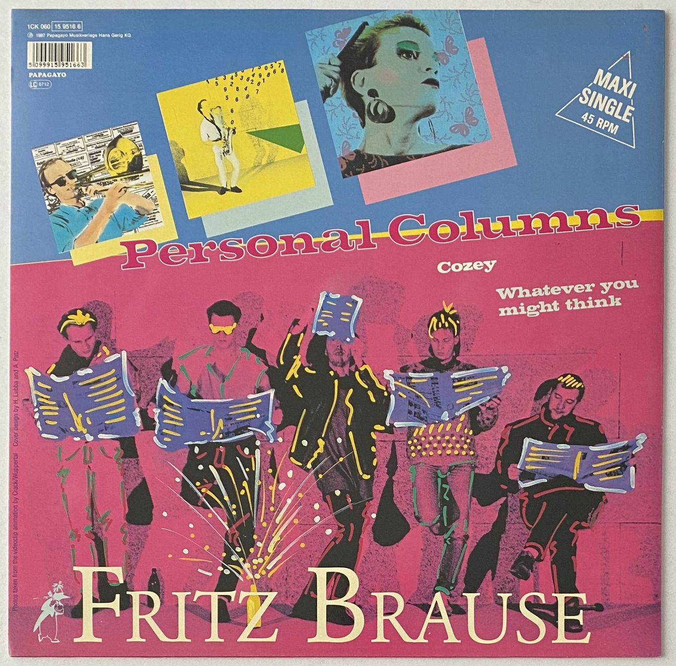 Schallplatten: Fritz Brause, Personal Columns (Jazzdance, Pop, Dance) – Gebraucht aus Flums von Empe1 1
