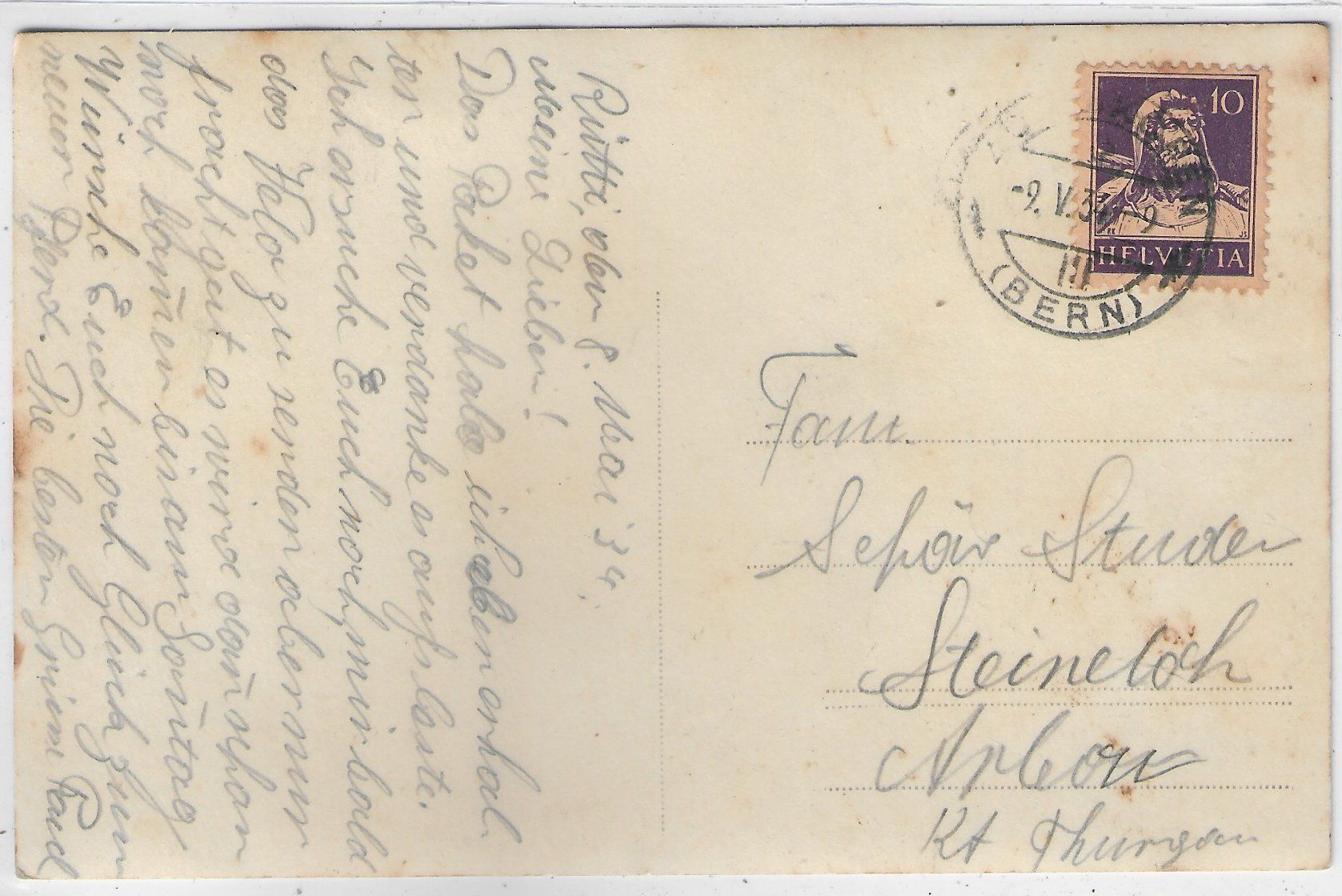 Cartoline postali: Molkereischule Rütti - Zollikofen – Usato da Ettingen venduto da Kartenplanet 1