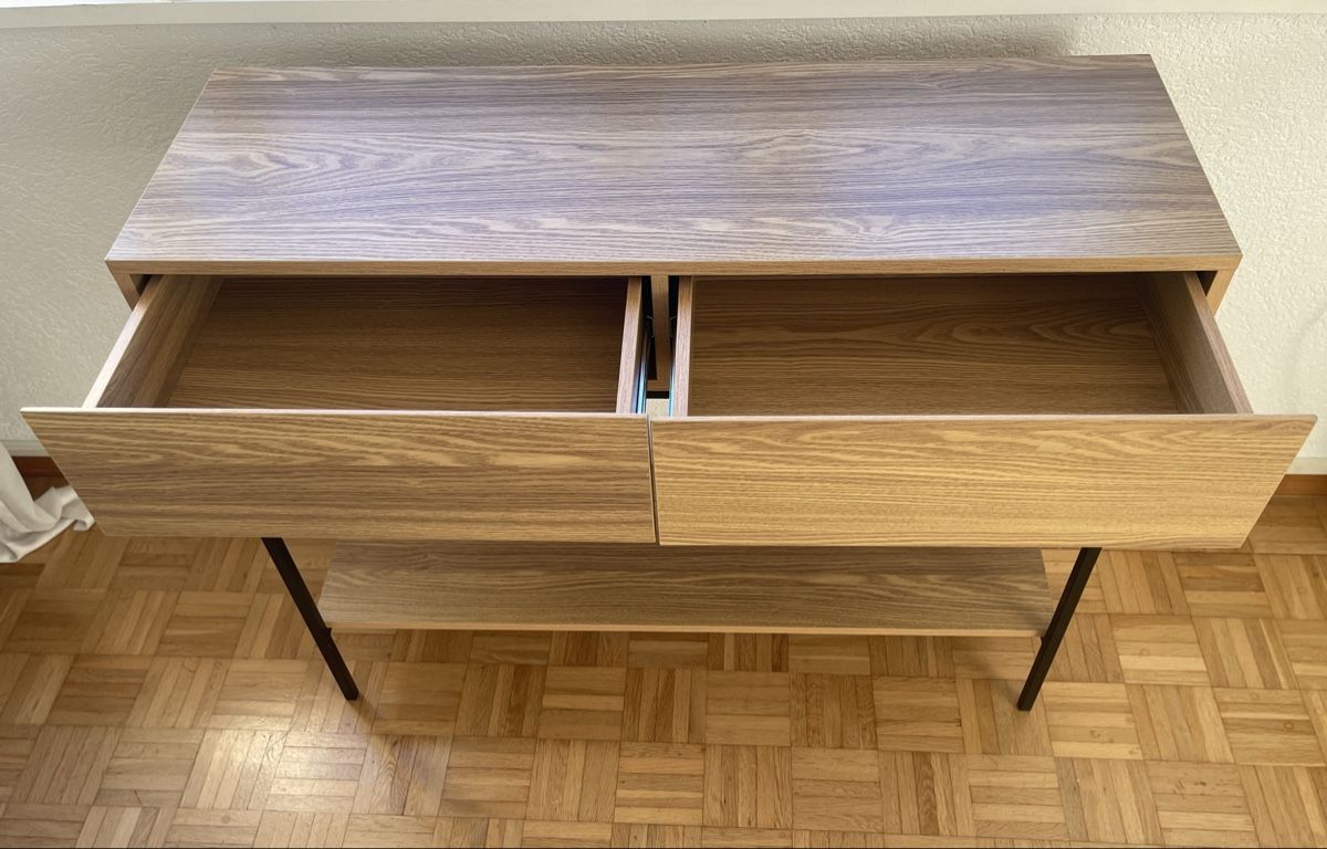 Cassettiere: SIDEBOARD MIT 2 SCHUBLADEN , MASSE IM TEXT – Usato da Büron venduto da Bellcolor 1