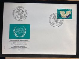 Schweiz UPU 1983 Ersttagsbrief int. Postformulare 1.20