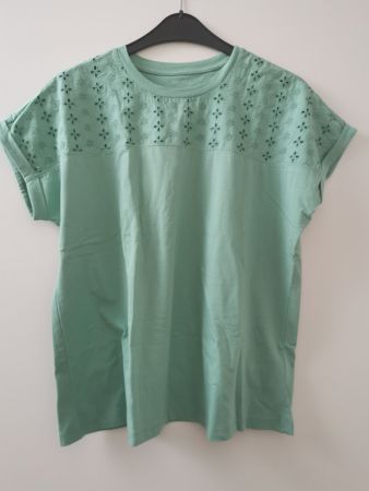 Shirt / kurzarm / Esmara / M / grün