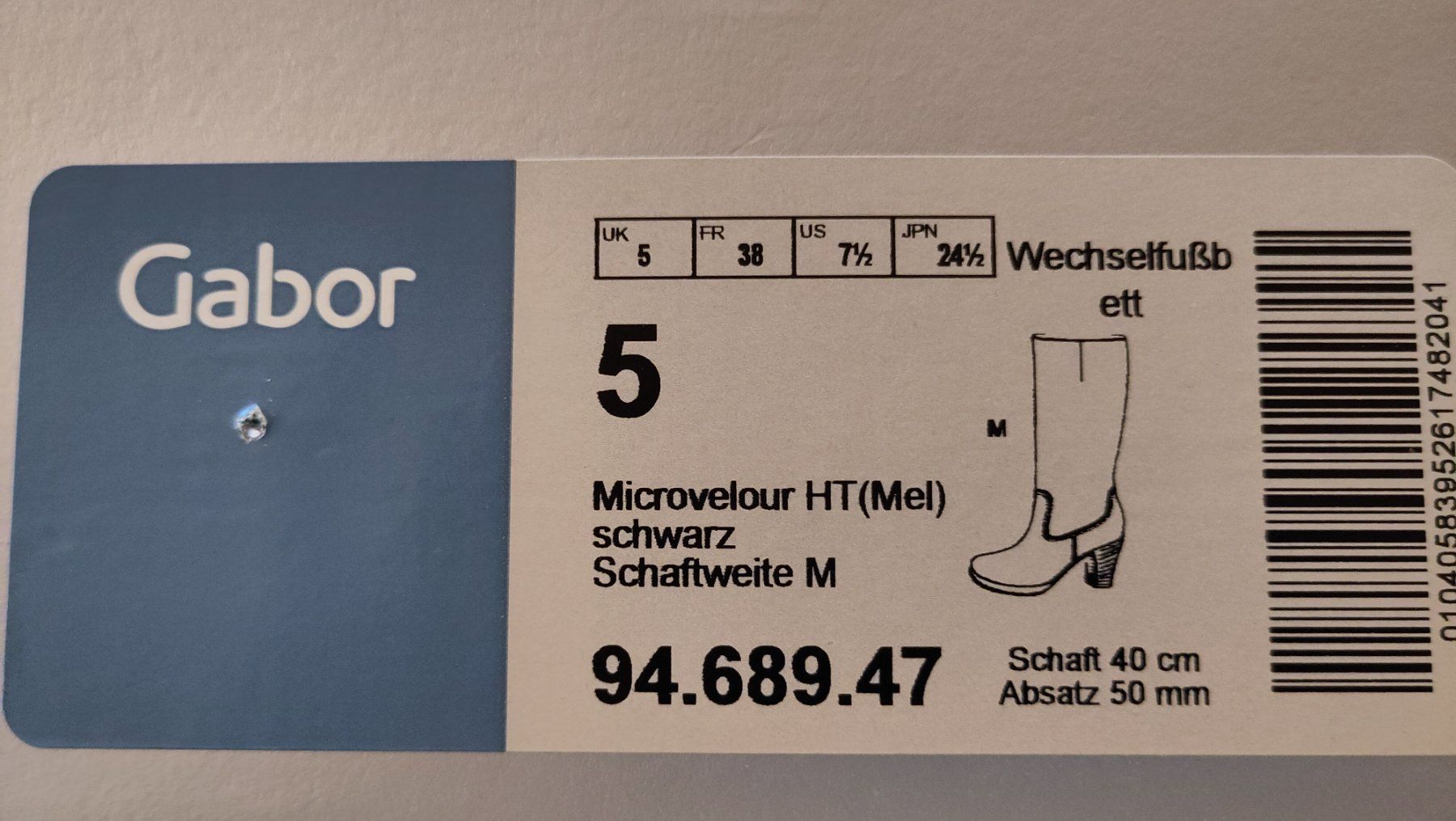 Gabor Chaussures femmes: Gabor Damenstiefel Gr. 38, schwarz – D'occasion à Bassersdorf par Narvik2000 5