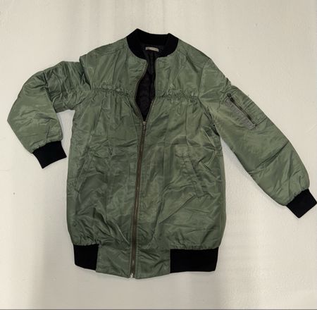 Green bomber jacket