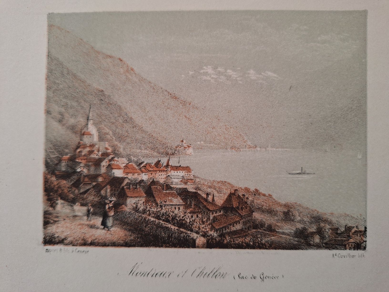 Grafica & Litografie: MONTREUX ET CHILLON – Usato da Bevaix venduto da bohrap