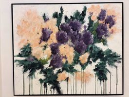 Tableau contemporain « Jardin d’ombre » Artiste suisse