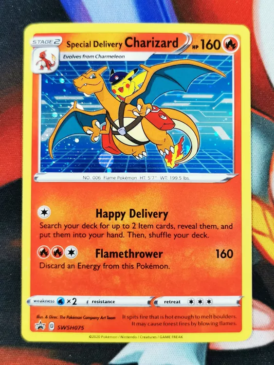 Pokémon Special Delivery Charizard (SWSH075) Promo (Neu (gemäss ...