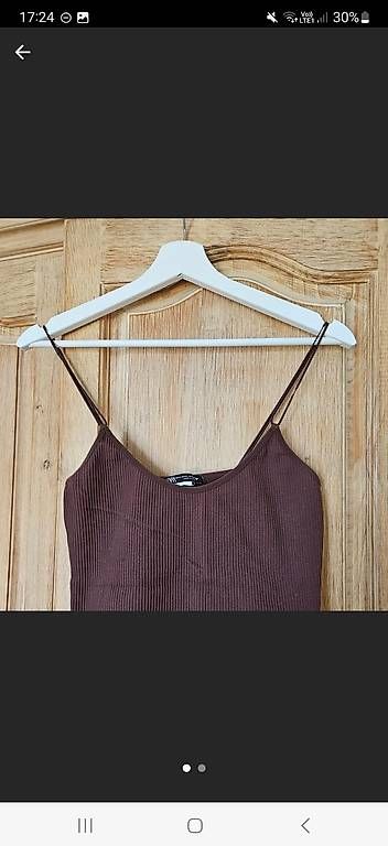 Tops: zara braunes Spaghetti top gerippt grösse m – Gebraucht aus Kiesen von Laura._ 1